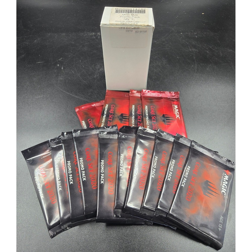Magic The Gathering MTG Core Set 2020 10 Promo Packs & 3 Premium Promo Packs M20